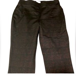 Red and black Calvin Klein work pants or for casual women’s size 10